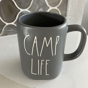 Rae Dunn Camp Life, matte gray finish